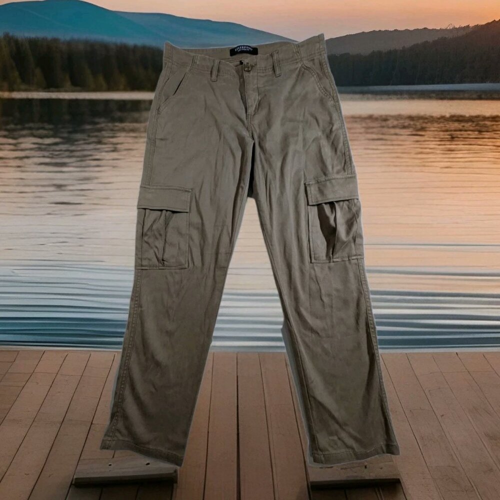 Womens Liverpool Toffee Brown Cargo Stretchy Jean Pant 6/28